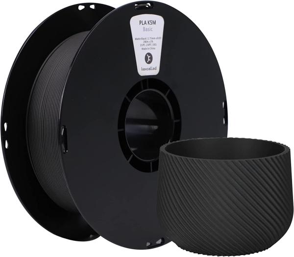 Kexcelled Black Mat PLA Filament, vacuum packed